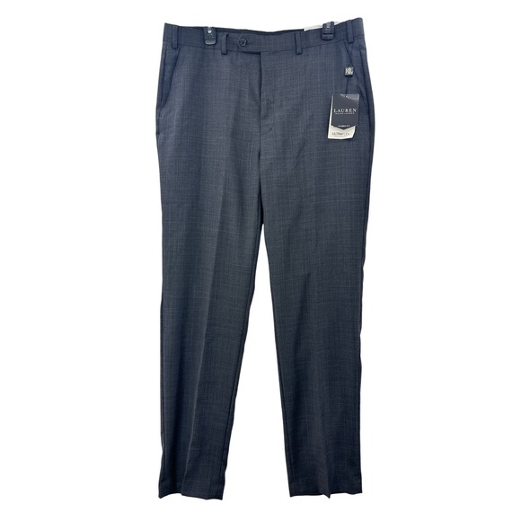 Lauren Ralph Lauren Men Classic Fit Flat Front Dress Pants Charcoal Gray 36x34